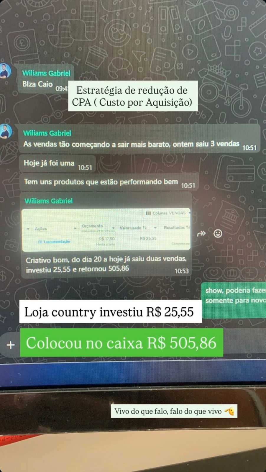 Relato de loja country 4