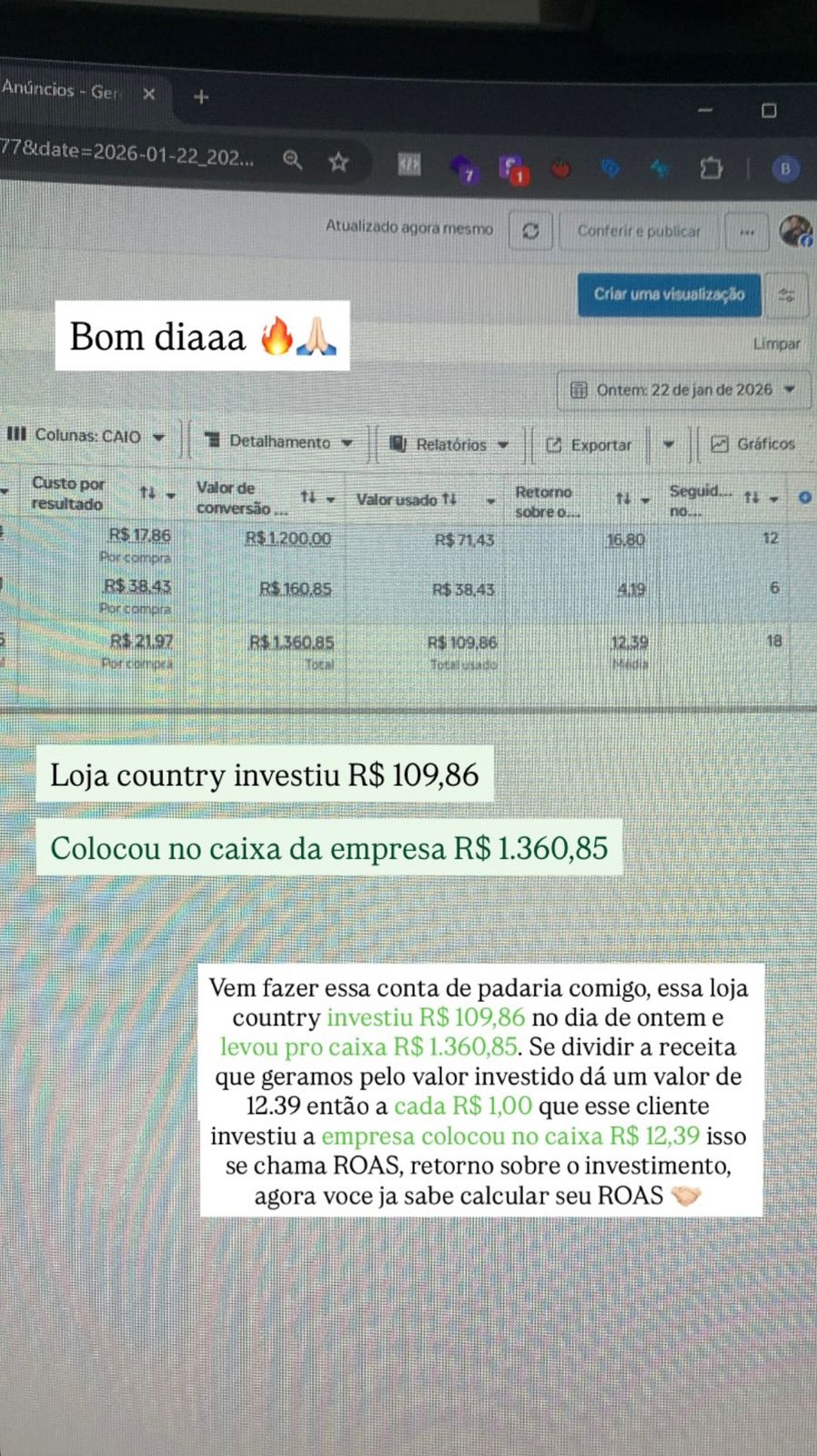 Relato de loja country 5