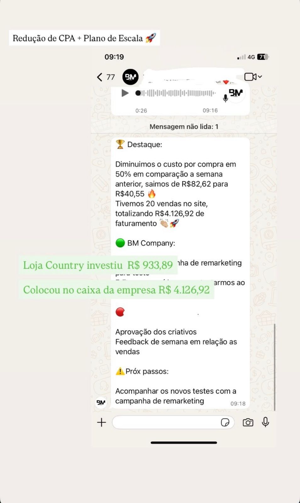 Relato de loja country 6