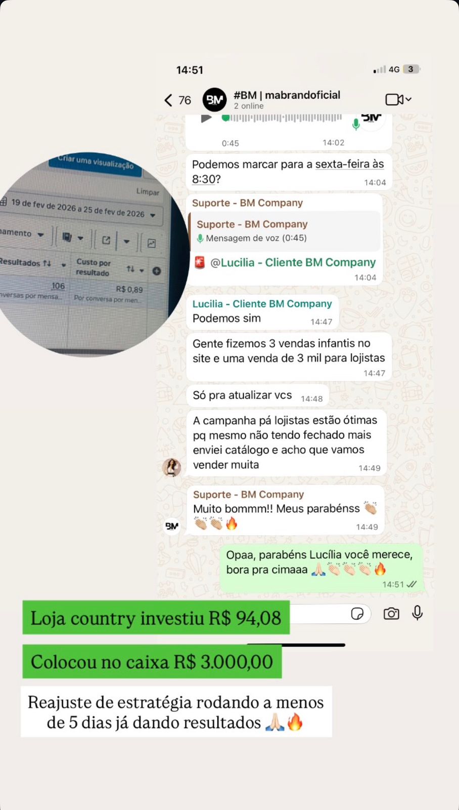 Relato de loja country 8